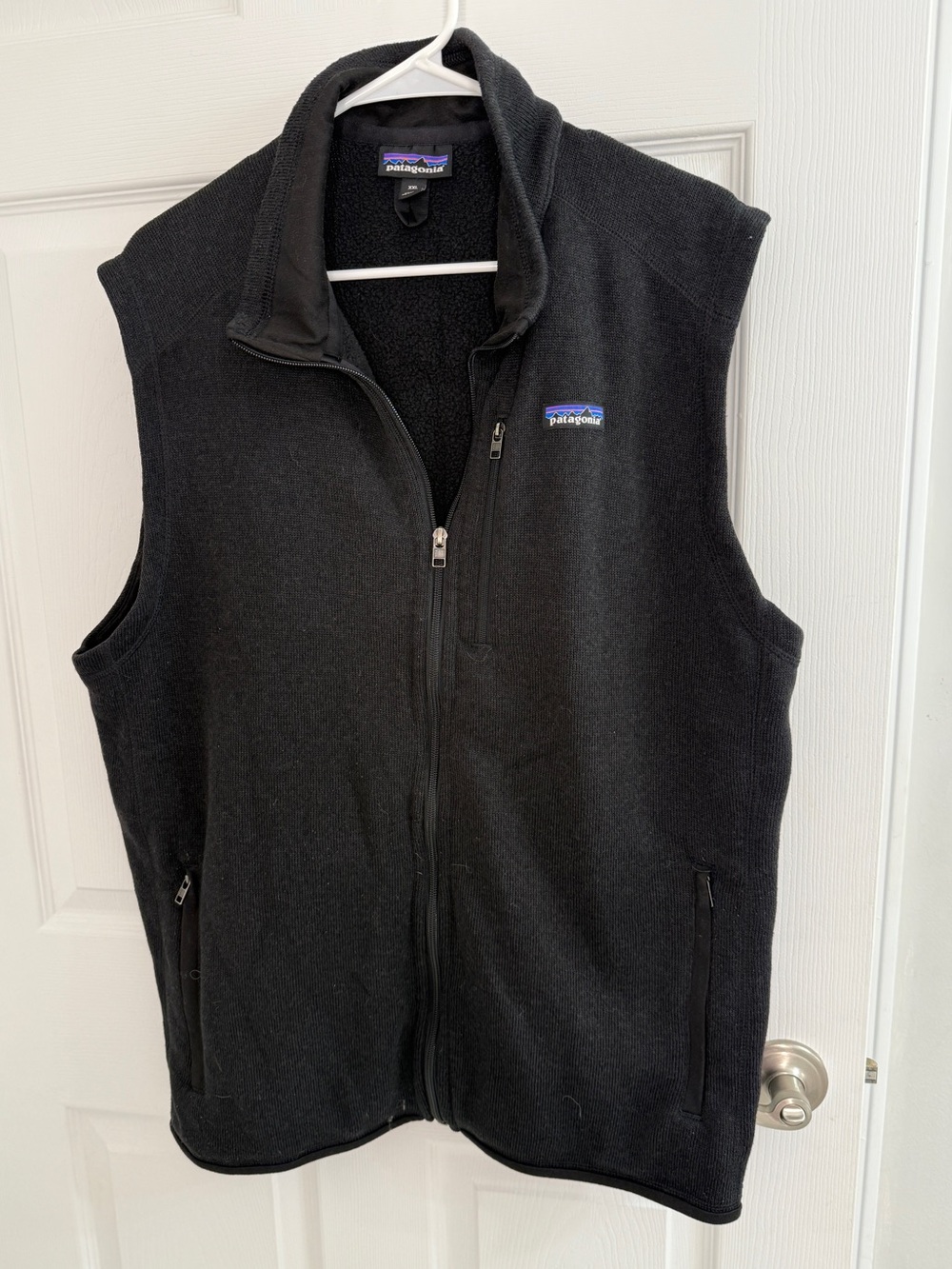 Patagonia Better Sweater Vest Men’s XXL Black Full Zip Fleece Outdoor